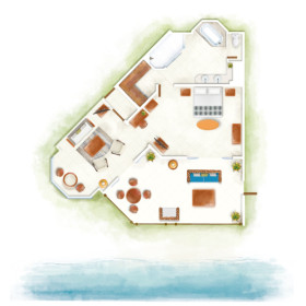 Senior Suite Beachfront - Family **