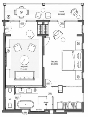 Executive Beach Front Suite (100 m²)