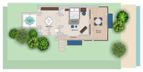 Partial Sea View Upper Floor Pavilion (68 m²)