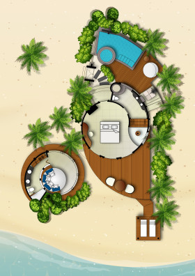 Grand Beachfront Pool Villa (132 m²)