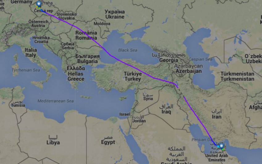 Lietadla EMIRATES nelietajú nad územím Sýrie a Iraku