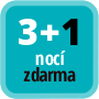 Zaplaťte minimálně 3 noci a získáte 1 noc zdarma.