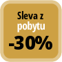 Zaplaťte minimálně 1 noc a získáte 30% slevu.