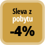 Zaplaťte minimálně 1 noc a získáte 4% slevu.